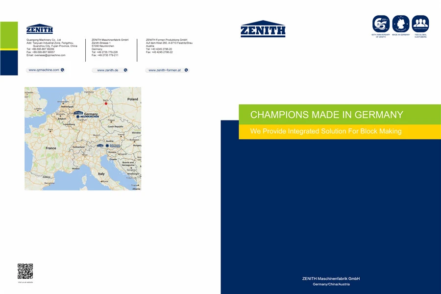 Zenith-seriens produktkatalog