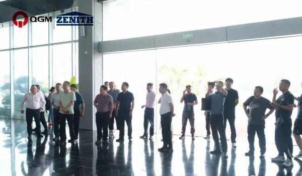 Industrial Solid Waste Network-delegasjonen besøkte Quangong Co., Ltd. for inspeksjon og utveksling