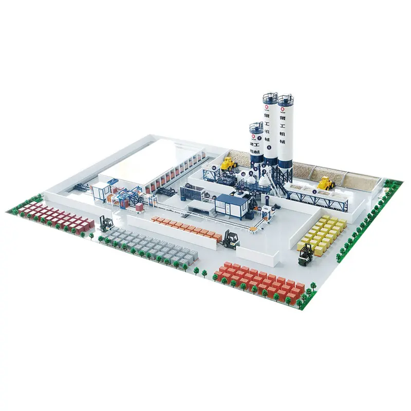 Automatisert produksjonslinje for mursteinsmaskiner